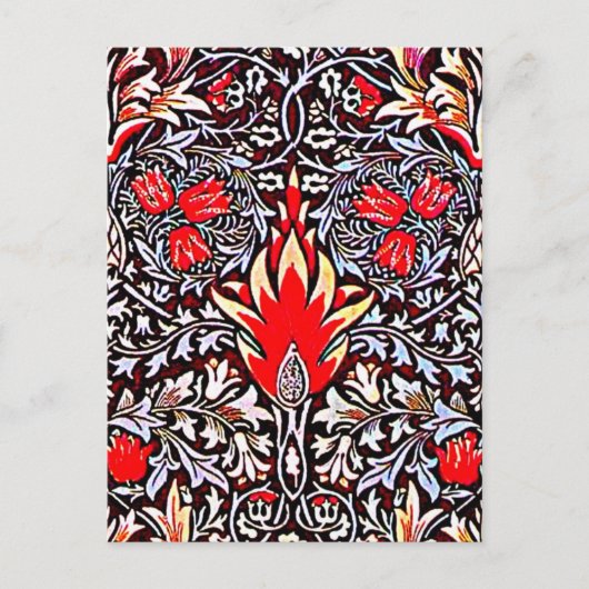 Briefkaart- Stof/Mode-William Morris 23 Briefkaart (Voorkant)