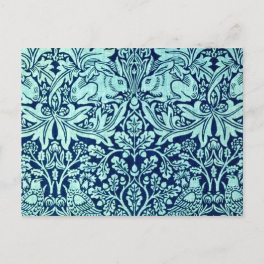 Briefkaart- Stof/Mode-William Morris 24 Briefkaart (Voorkant)