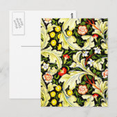 Briefkaart- Stof/Mode-William Morris 3 Briefkaart (Voorkant / Achterkant)