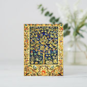 Briefkaart- Stof/Mode-William Morris 9 Briefkaart (Staand voorkant)