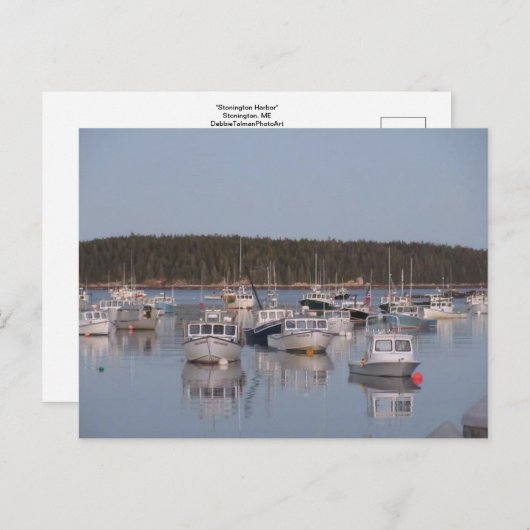 briefkaart "Stonington Harbor" (Voorkant / Achterkant)