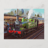 Briefkaart stoomtrein (Voorkant)