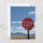 Briefkaart stoppen met haten (Voorkant / Achterkant)