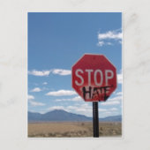 Briefkaart stoppen met haten (Voorkant)