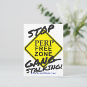 briefkaart stoppen met overlopen (Staand voorkant)