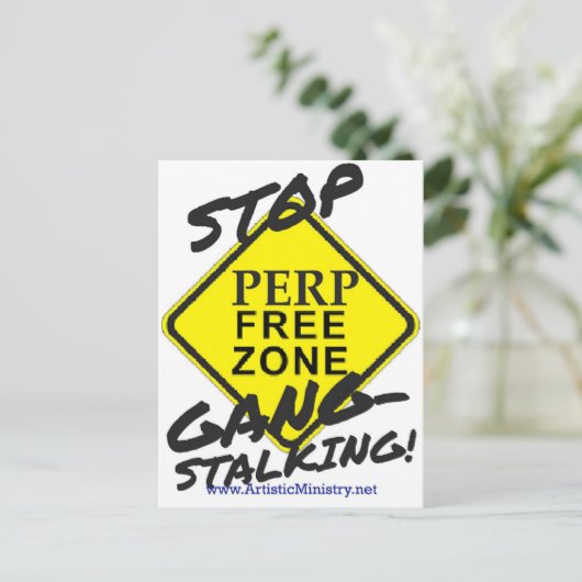 briefkaart stoppen met overlopen (Staand voorkant)