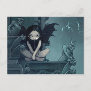 briefkaart "Storm over Notre Dame"