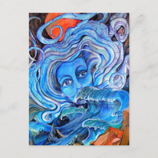 Briefkaart Stormy Waters