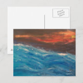 Briefkaart Stormy Zeeen (Voorkant / Achterkant)