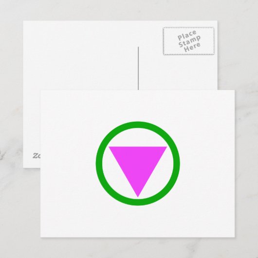 Briefkaart Straight ally symbol (Voorkant / Achterkant)