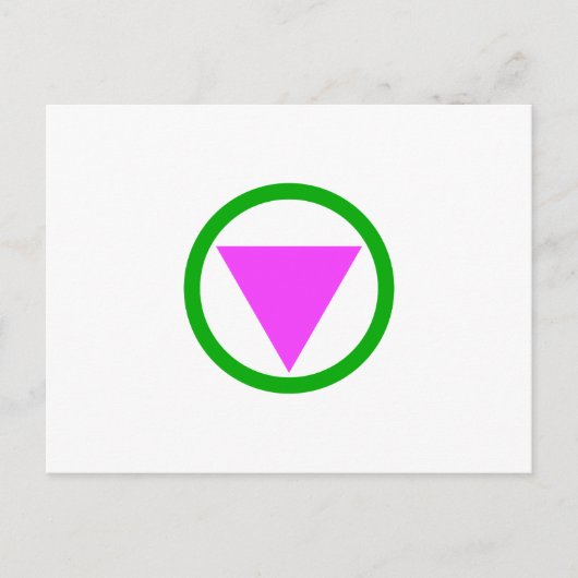 Briefkaart Straight ally symbol (Voorkant)