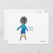 briefkaart strandlichaam (Voorkant / Achterkant)