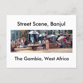Briefkaart, Street Scene, Banjul Briefkaart