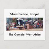 Briefkaart, Street Scene, Banjul Briefkaart (Voorkant)