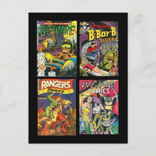 Briefkaart  Stripboek Hoesjes (Voorkant)