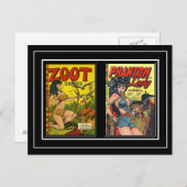 Briefkaart  Stripboek Hoesjes (Voorkant / Achterkant)