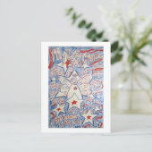 Briefkaart strips en stripes Angel (Staand voorkant)