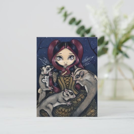 briefkaart "Suikergliders" (Staand voorkant)