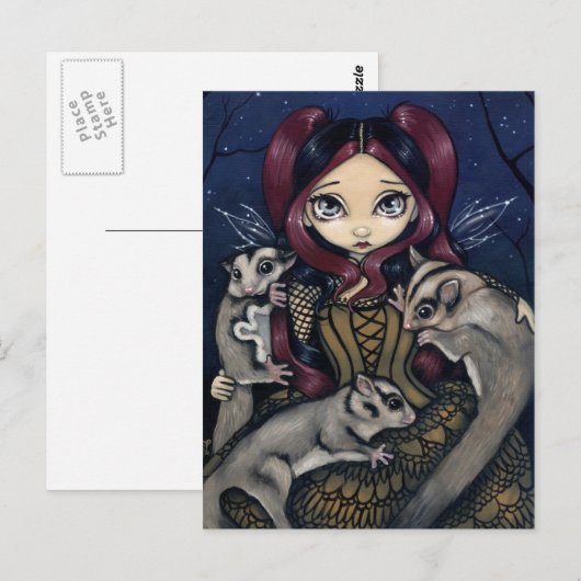 briefkaart "Suikergliders" (Voorkant / Achterkant)