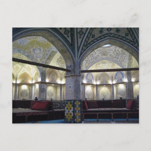 Briefkaart Sultan Mir Ahmed Hammam, Kashan, Iran (Voorkant)
