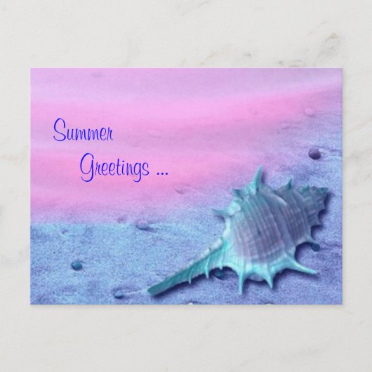 Briefkaart Summer Shell (Voorkant)