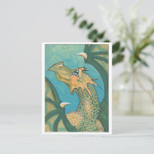 Briefkaart Sunkust Dragon (Staand voorkant)
