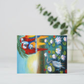 Briefkaart. Sunrise in Paradise Briefkaart (Staand voorkant)