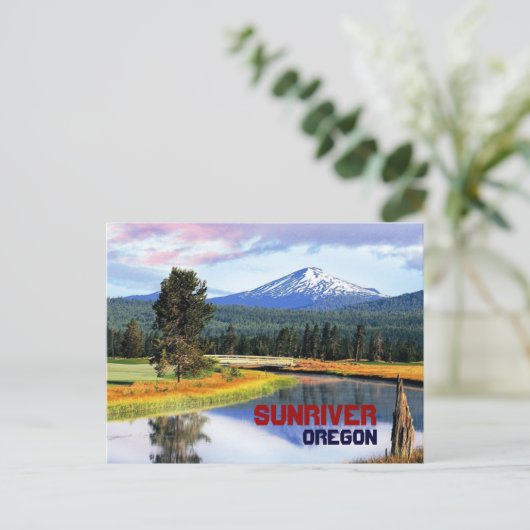 Briefkaart Sunriver Oregon (Staand voorkant)