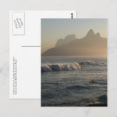 briefkaart "Sunset at Arpoador, Rio de Janeiro" (Voorkant / Achterkant)