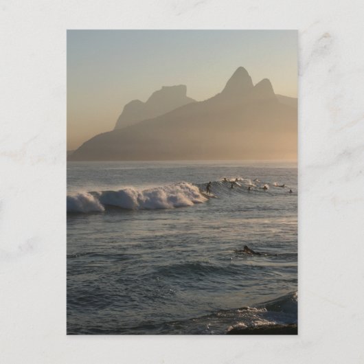 briefkaart "Sunset at Arpoador, Rio de Janeiro" (Voorkant)