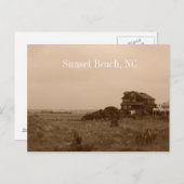 Briefkaart Sunset Beach North Carolina (Voorkant / Achterkant)