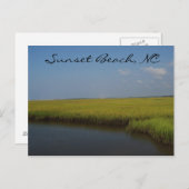 Briefkaart Sunset Beach North Carolina (Voorkant / Achterkant)
