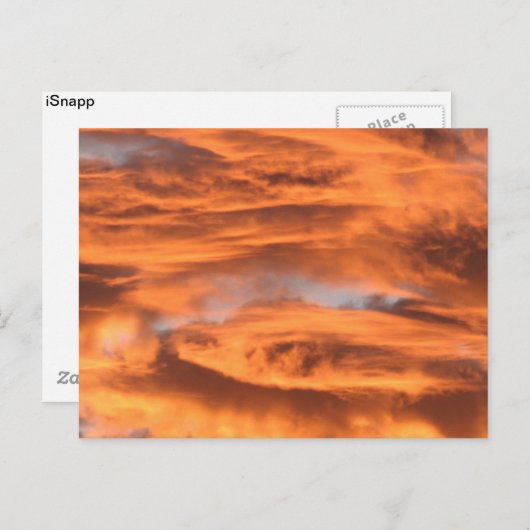 Briefkaart Sunset Clouds (Voorkant / Achterkant)