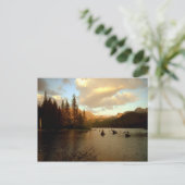 briefkaart "Sunset Lake" (Staand voorkant)