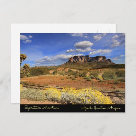 Briefkaart Superstitigebergte (Voorkant / Achterkant)