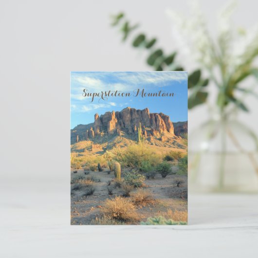 Briefkaart Superstition Mountain Arizona (Staand voorkant)