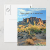 Briefkaart Superstition Mountain Arizona (Voorkant / Achterkant)