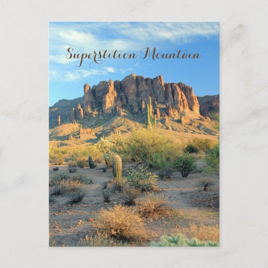 Briefkaart Superstition Mountain Arizona (Voorkant)