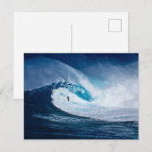 Briefkaart Surfgolven (Voorkant / Achterkant)