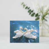 Briefkaart Swan (Staand voorkant)