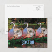 Briefkaart Swan Boats (Voorkant / Achterkant)