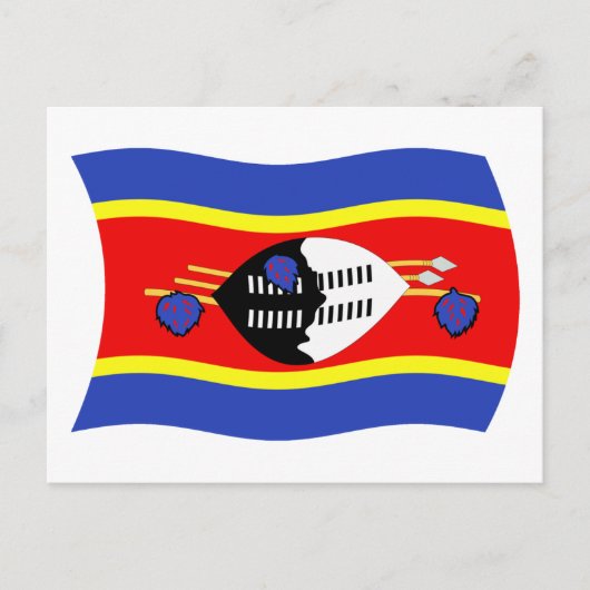 Briefkaart Swaziland-vlag (Voorkant)