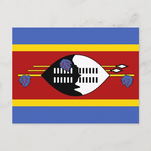 Briefkaart Swaziland-vlag (Voorkant)