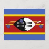 Briefkaart Swaziland-vlag (Voorkant)