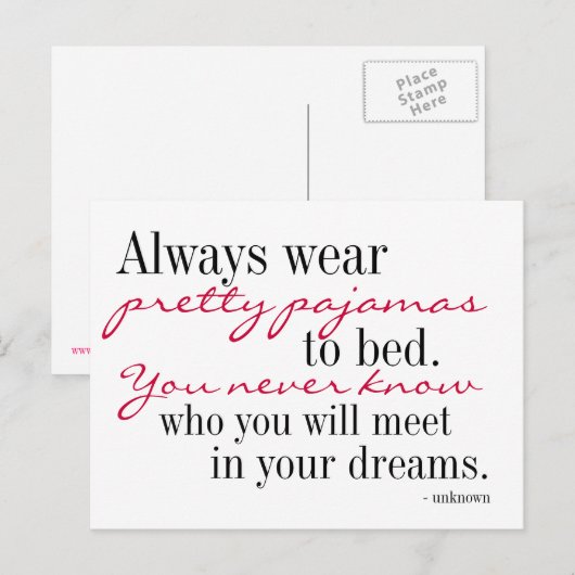 Briefkaart Sweet Dreams (Voorkant / Achterkant)