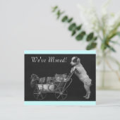 Briefkaart  Sweet Pets We hebben Adres verplaatst (Staand voorkant)