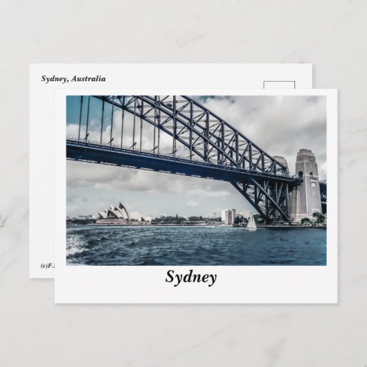 Briefkaart Sydney Harbour (Voorkant / Achterkant)