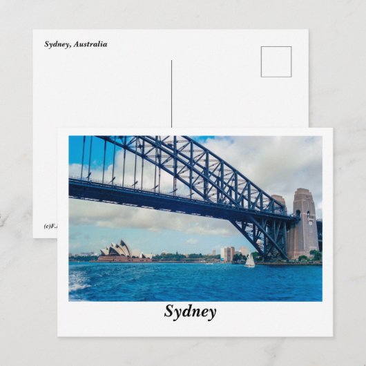 Briefkaart Sydney Harbour (Voorkant / Achterkant)
