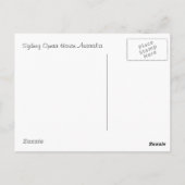 Briefkaart | Sydney Opera House Australië (Achterkant)