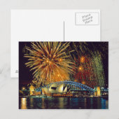 Briefkaart Sydney Opera House (Fireworks), Sydney (Voorkant / Achterkant)